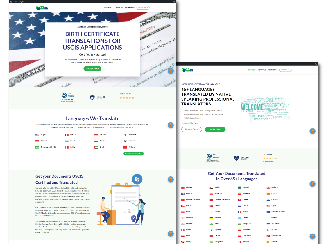 g11n Jobs portal website