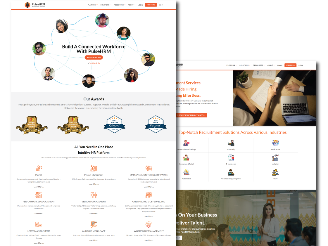 PulseHRM product website